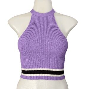 The Ragged Priest Purple Crop Top size small